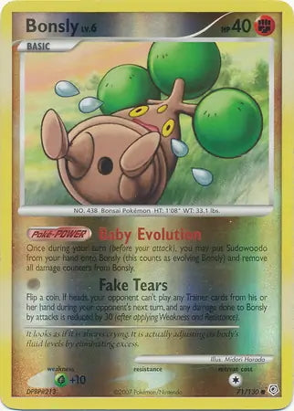 Diamond & Pearl Bonsly #71/130 reverse holo